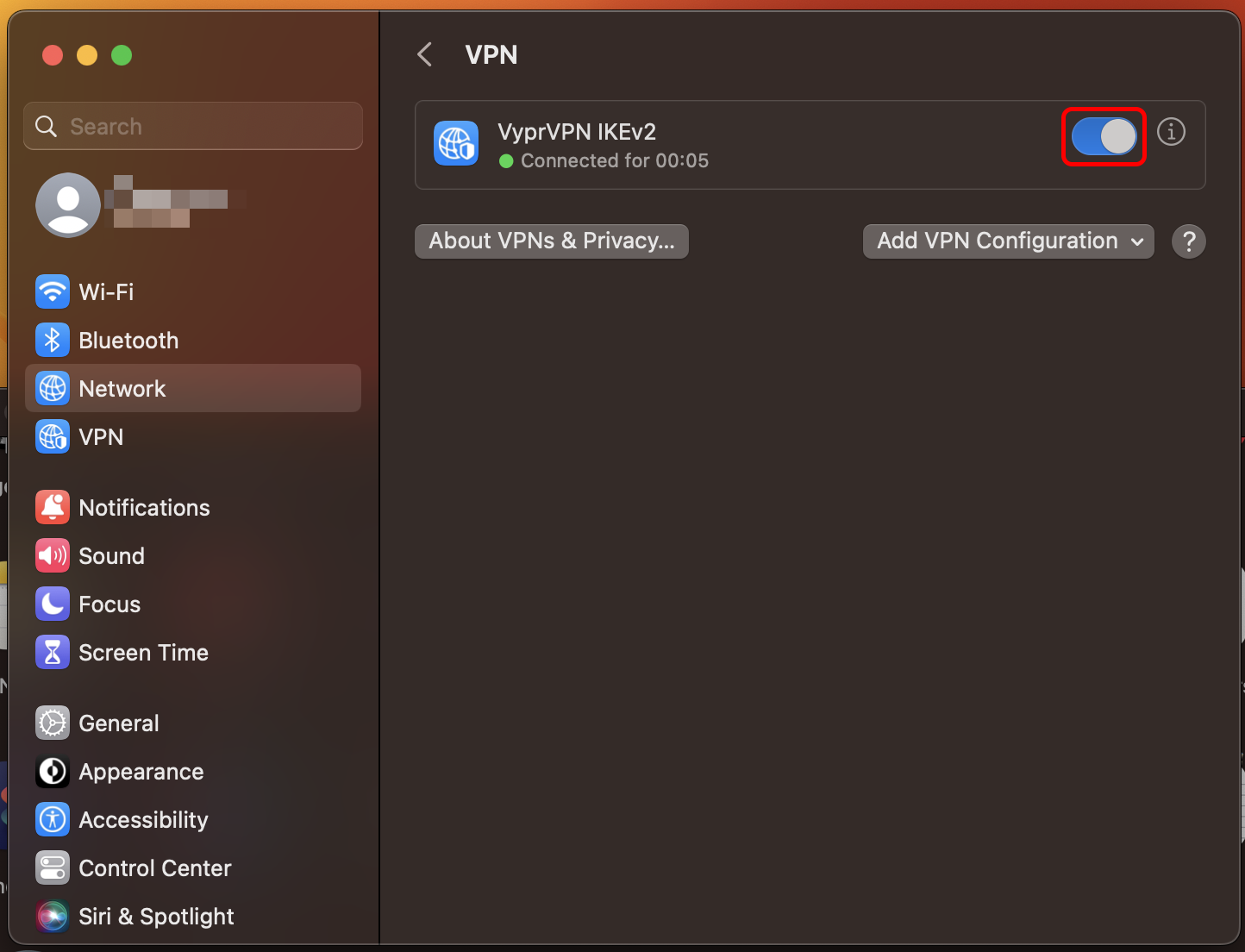 VPN Menu - Toggle Switch Highlighted.png