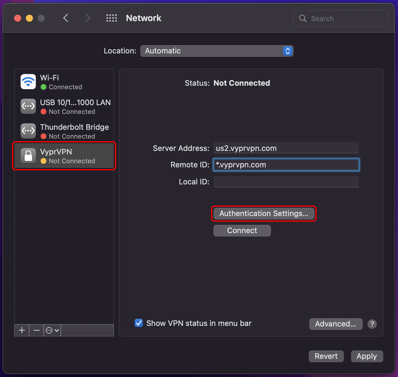 Network - Manual VPN Present - VyprVPN and Auth Settings Highlighted.png