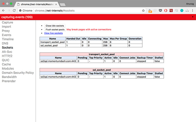 Chrome Socket Pools