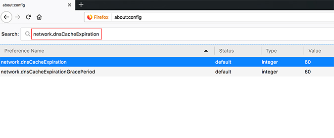 Firefox DNS