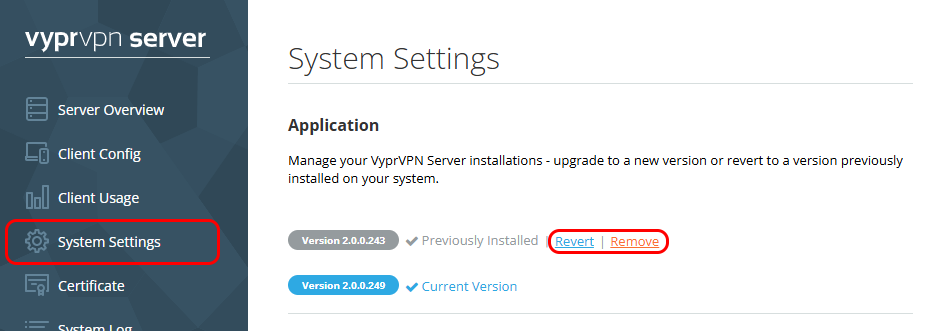 System Settings - Application only - System Settings and Revert-Remove Highlighted.png