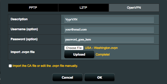 Vyprvpn Openvpn Setup For Asuswrt Vyprvpn Support