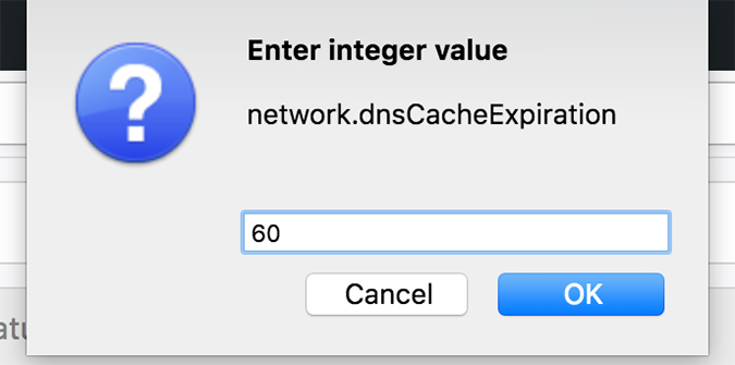Firefox DNS Cache Expiration