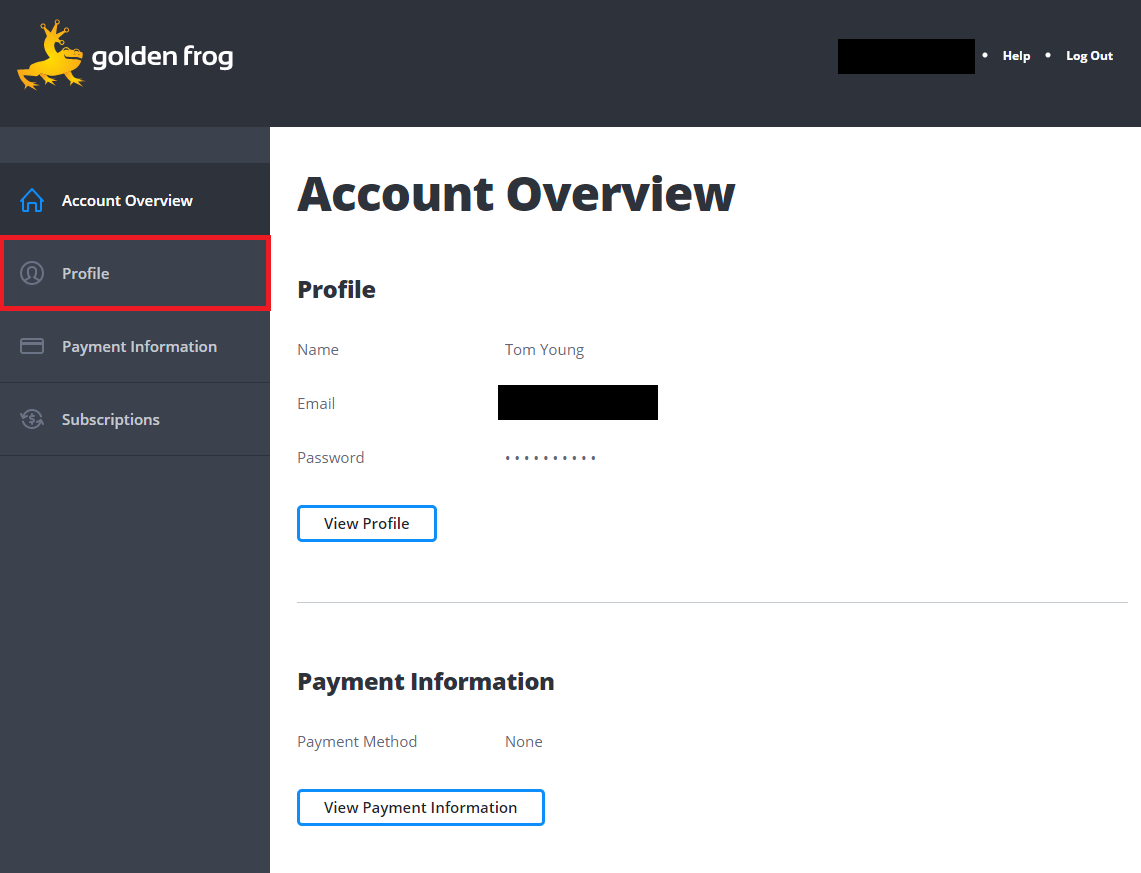 account overview