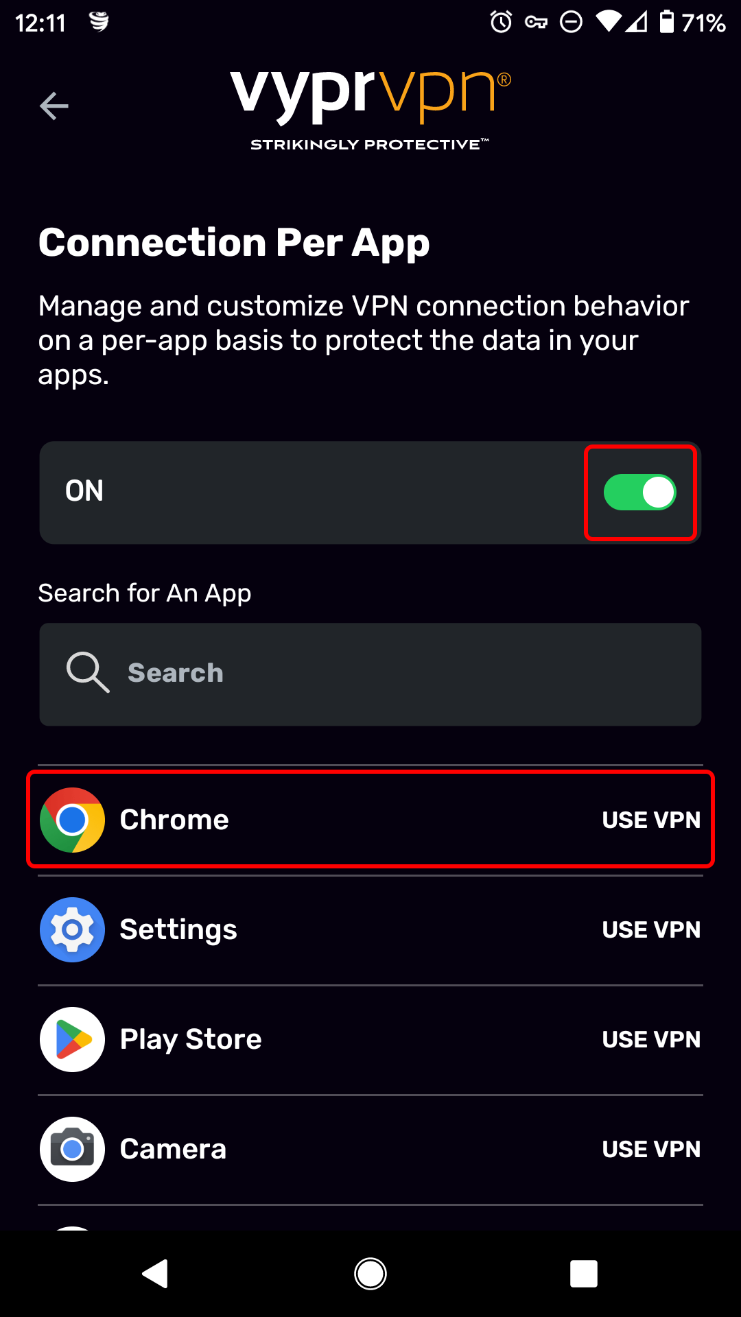 Connection Per App Menu - Toggle and Chrome Highlighted.png