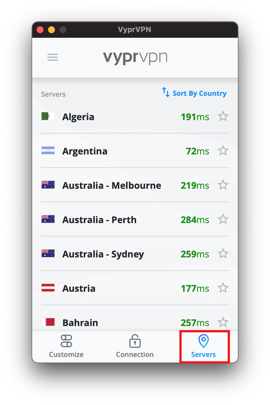 vyprvpn servers