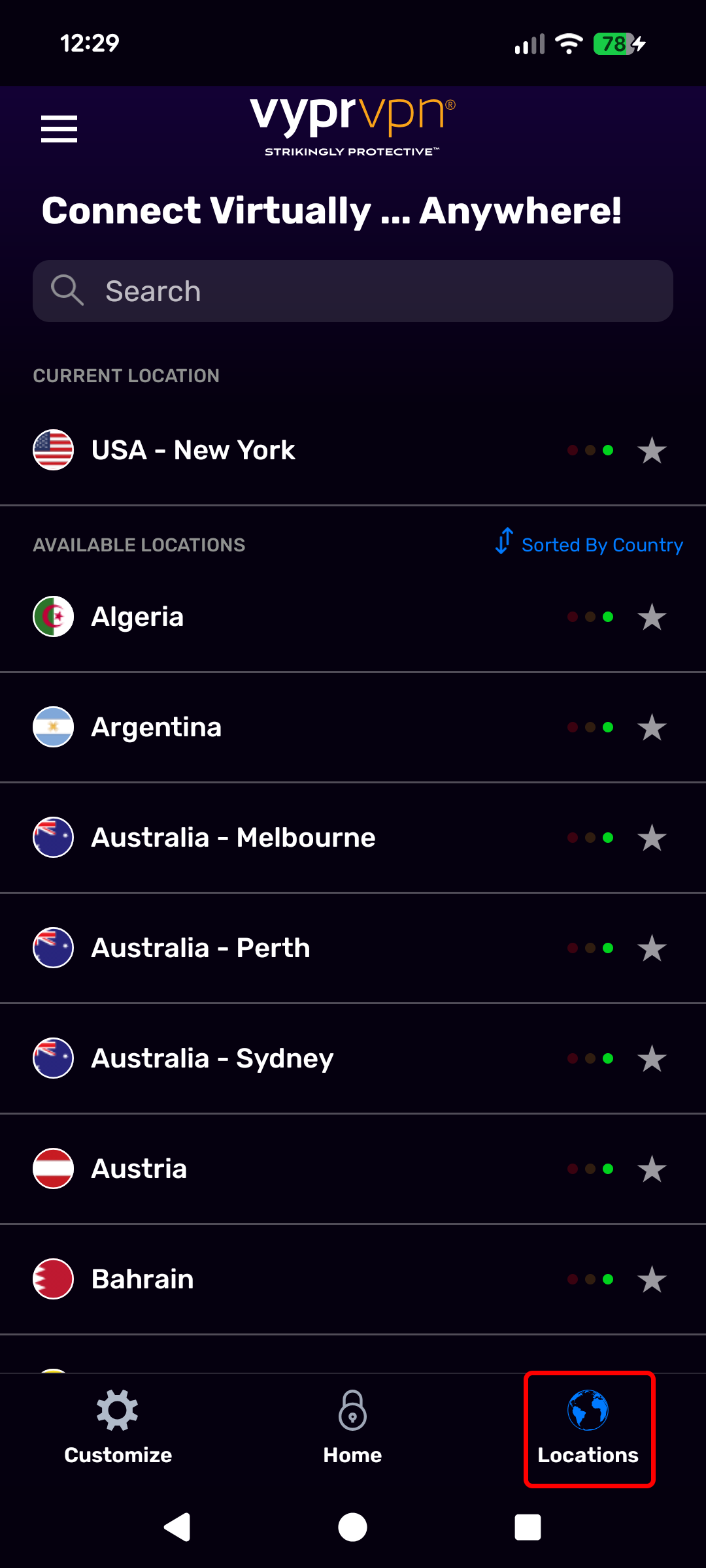 Android - Locations Screen (Locations Highlighted).png