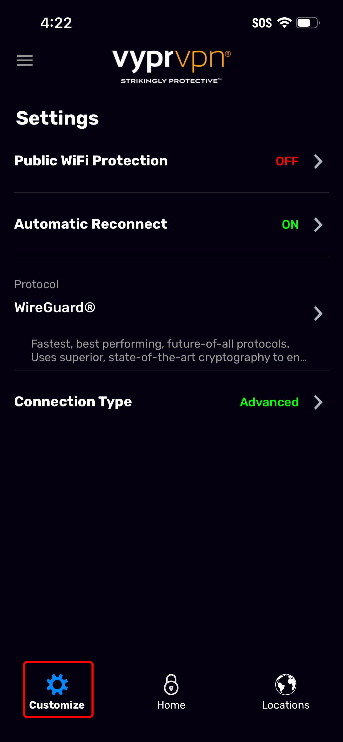iOS - Customize (Customize Highlighted).png